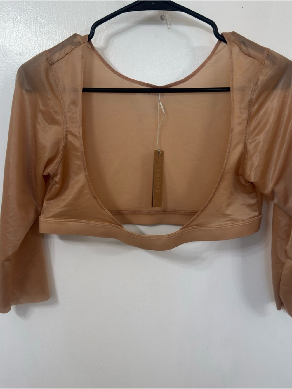 3 for $50 SKIMS Beige Long Sleeve Upper-Back & Arm Smoothing Shaper